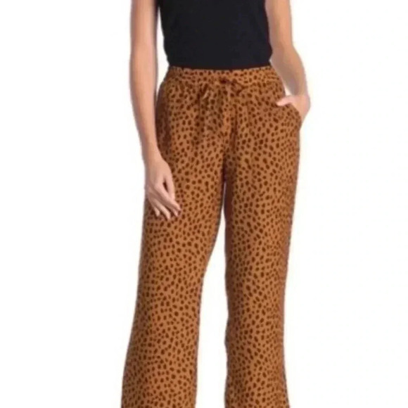 Joie Copper Daltona Drawstring Leopard Print Pants S - Picture 1 of 10